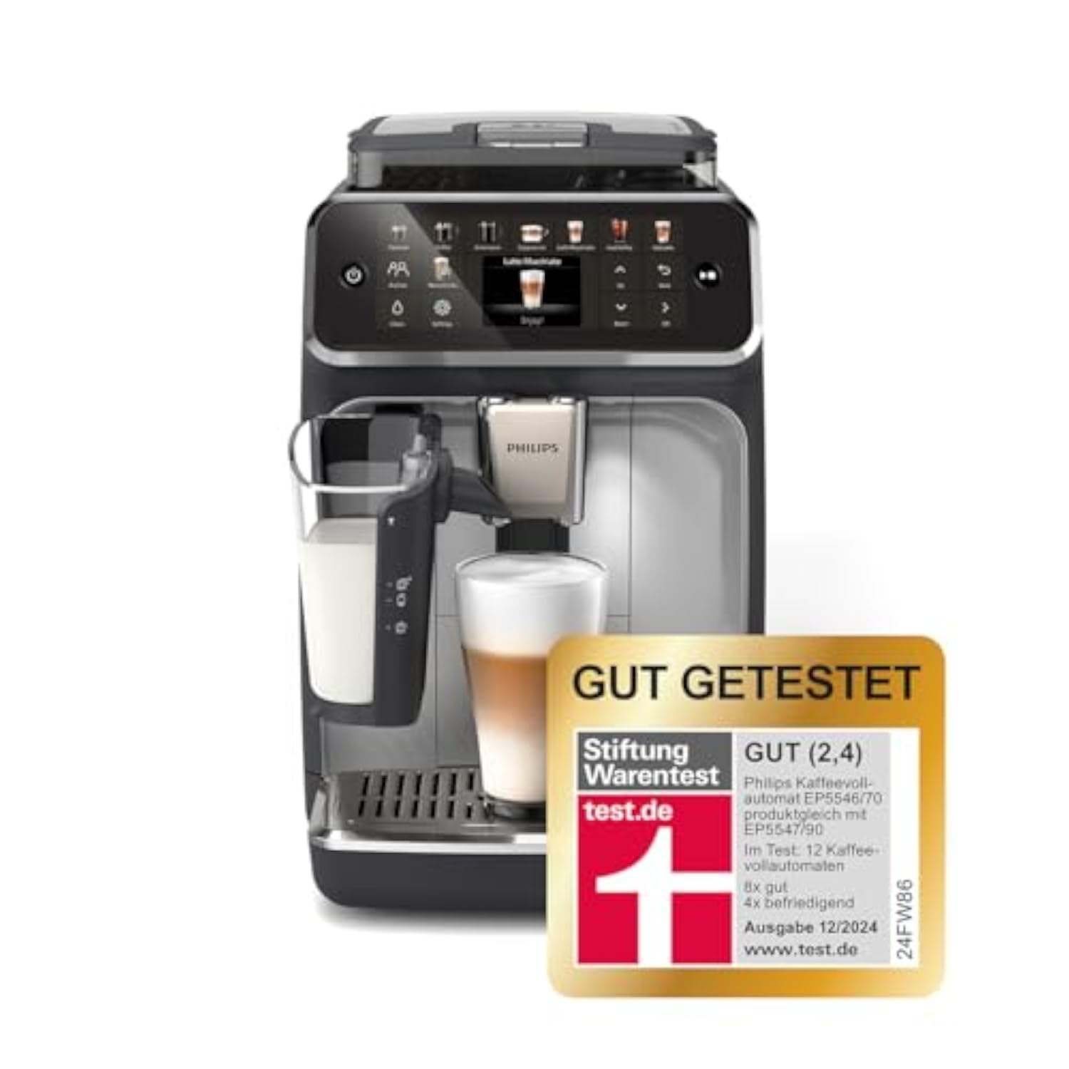 Philips Serie 5500 EP5546/70 Kaffeevollautomat, LatteGo, 20 Rezepte